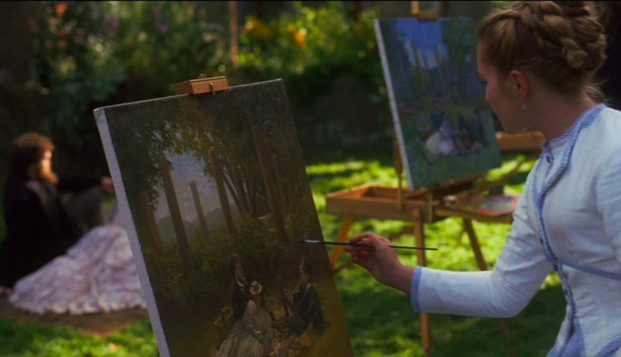 Amy, portrayed by Florence Pugh, paints during one of the scenes of Little Women. Blending a sometimes-endearing childishness with stark maturity and wit, Amy is just one of the many characters from Little Women which captivates audiences with her authenticity. 
(PC: Vimeo.com)