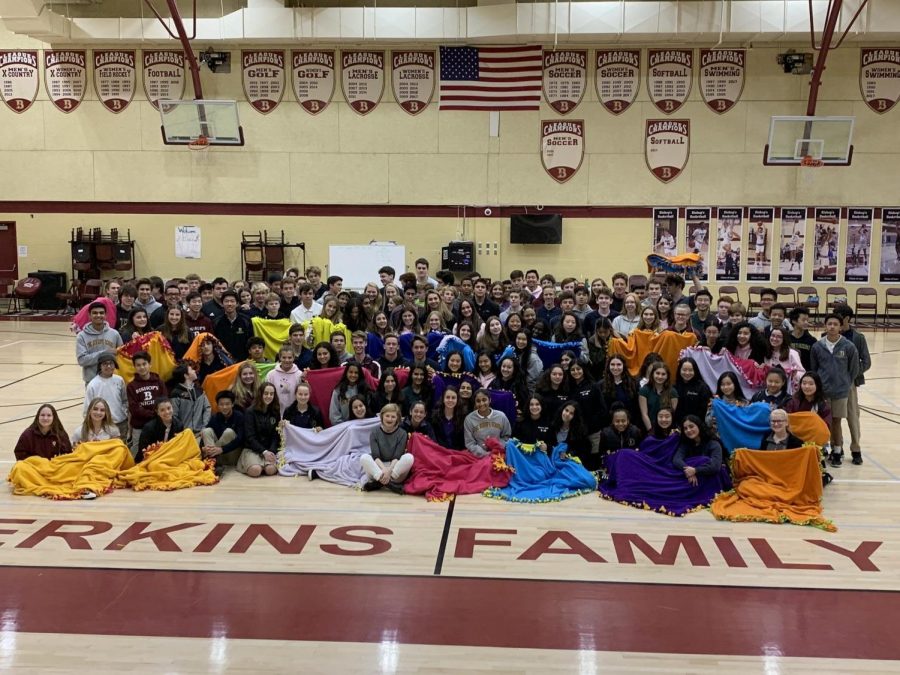 Students Make Blankets for Underprivileged Children
