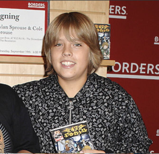 At age sixteen, Cole Sprouse had yet to mature physically and still looked more or less like a gawky kid.
