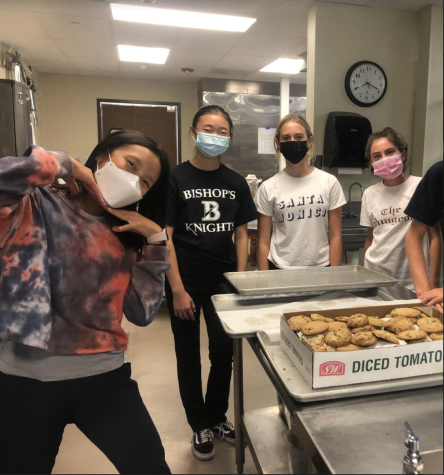 Bishops student group CSI prepare and serve dinners for the homlesss community in Pasific Beach, servise groups like CSI help serve the homlesss comunity nationwide to help combat hunger