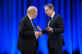 It is critical that the countries that are part of the North Atlantic Treaty Organization stay well connected and attempt to minimize the issue. At a NATO council, held on December 1, 2021, Antony Blinken, the United States Secretary of State converses with Jean-Yves Le Drian, the French Minister of Foreign Affairs. 