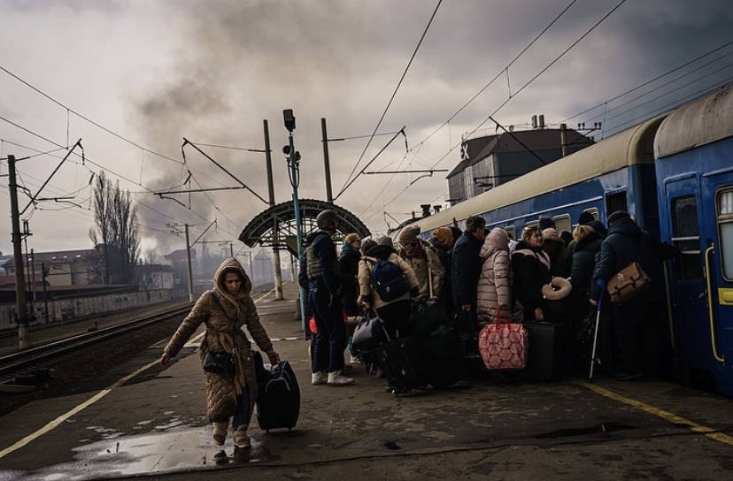 As the Russians forces advance deeper into the country, Ukrainian citizens have been forced to flee their homes.