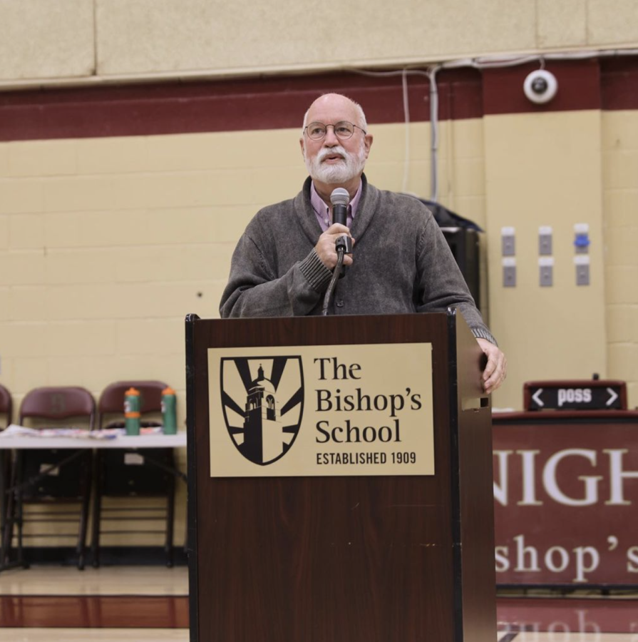 Father+Boyle+communicated+a+powerful+message+about+compassion+to+upper+school+students+on+Friday%2C+February+25.