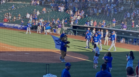 What a beautiful site to see (yes, I may be a little biased… hey, at least I’m honest with my readers!). A regular season tradition, Clark the Cub came onto the field with the iconic W flag after a Cubby victory. Let’s just make one thing clear: “Go Cubs Go” is a total vibe.