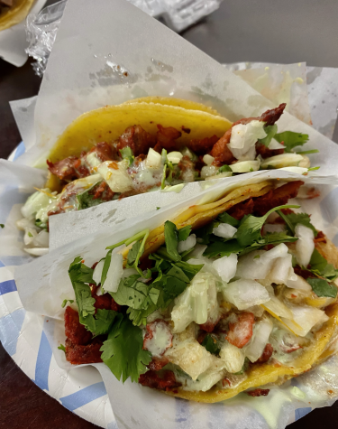This adobada taco from Tacos El Gordo is arguably my favorite taco ever. Slow cooked and roasted on a metal rod,  shaved off to order, and topped with a green cilantro crema and freshly diced white onions and cilantro, it’s the perfect bite. The flavors overwhelm your pallet in a way that you just can’t stop yourself from coming back for more. No complaints.