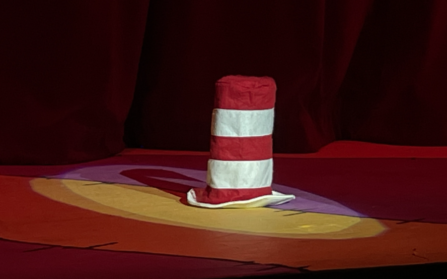 Before+Seussical+begins%2C+a+particular+striped+hat+rests+alone+on+the+stage%2C+waiting+to+be+worn.