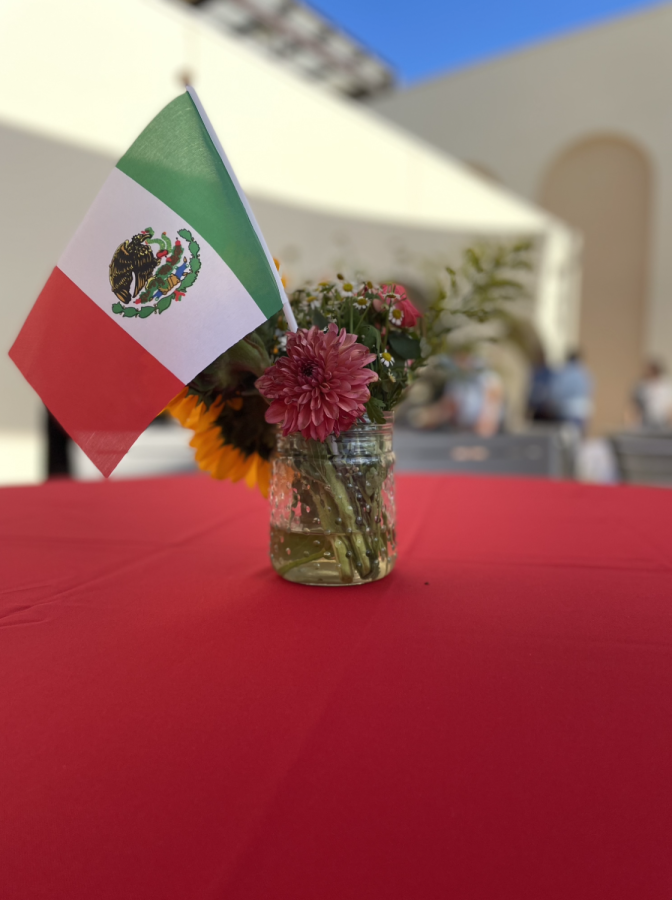 Students were able to receive many aspects of Latin culture at the event, including some of the table decorations.
