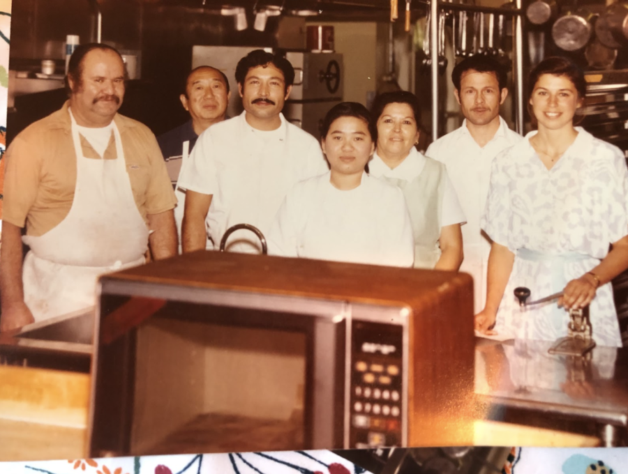 During the 1984 California Dairy Association Contest, Ms. Sweet and her staff won first prize, winning a microwave and a check of $500.