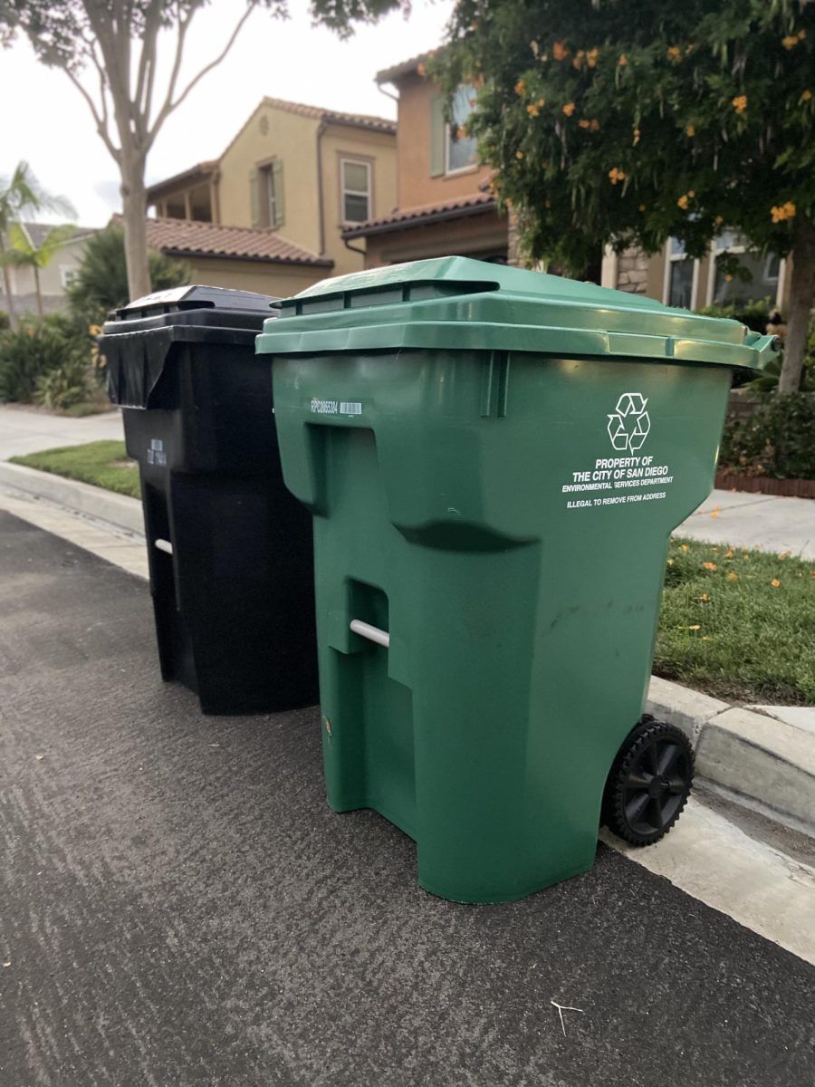 In+January+2022%2C+California+lawmakers+passed+law+SB1383%2C+mandating+food+scraps+to+be+composted.+More+than+200%2C000+green+compost+bins+just+like+this+were+delivered+across+the+county.