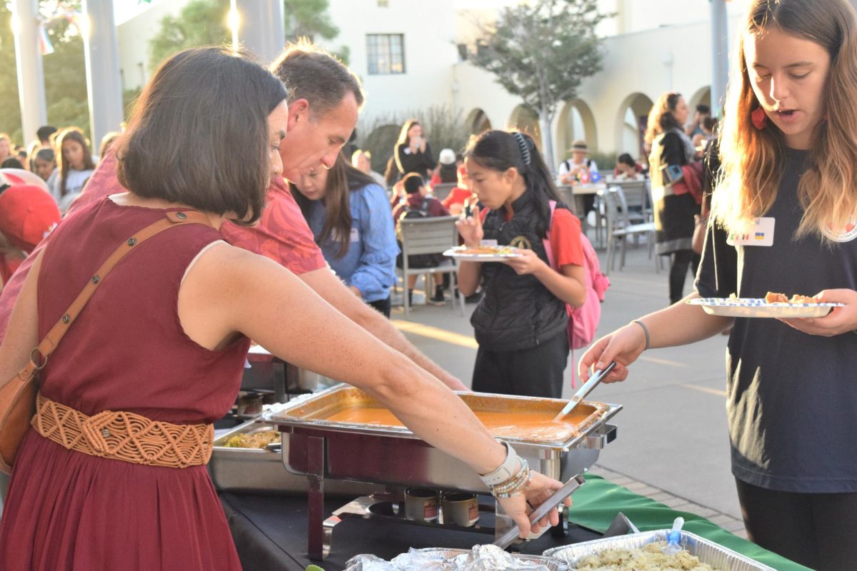 Food from a variety of places — ranging from Indian to African cultures — was shared buffet style during the earlier parts of the festivities.

