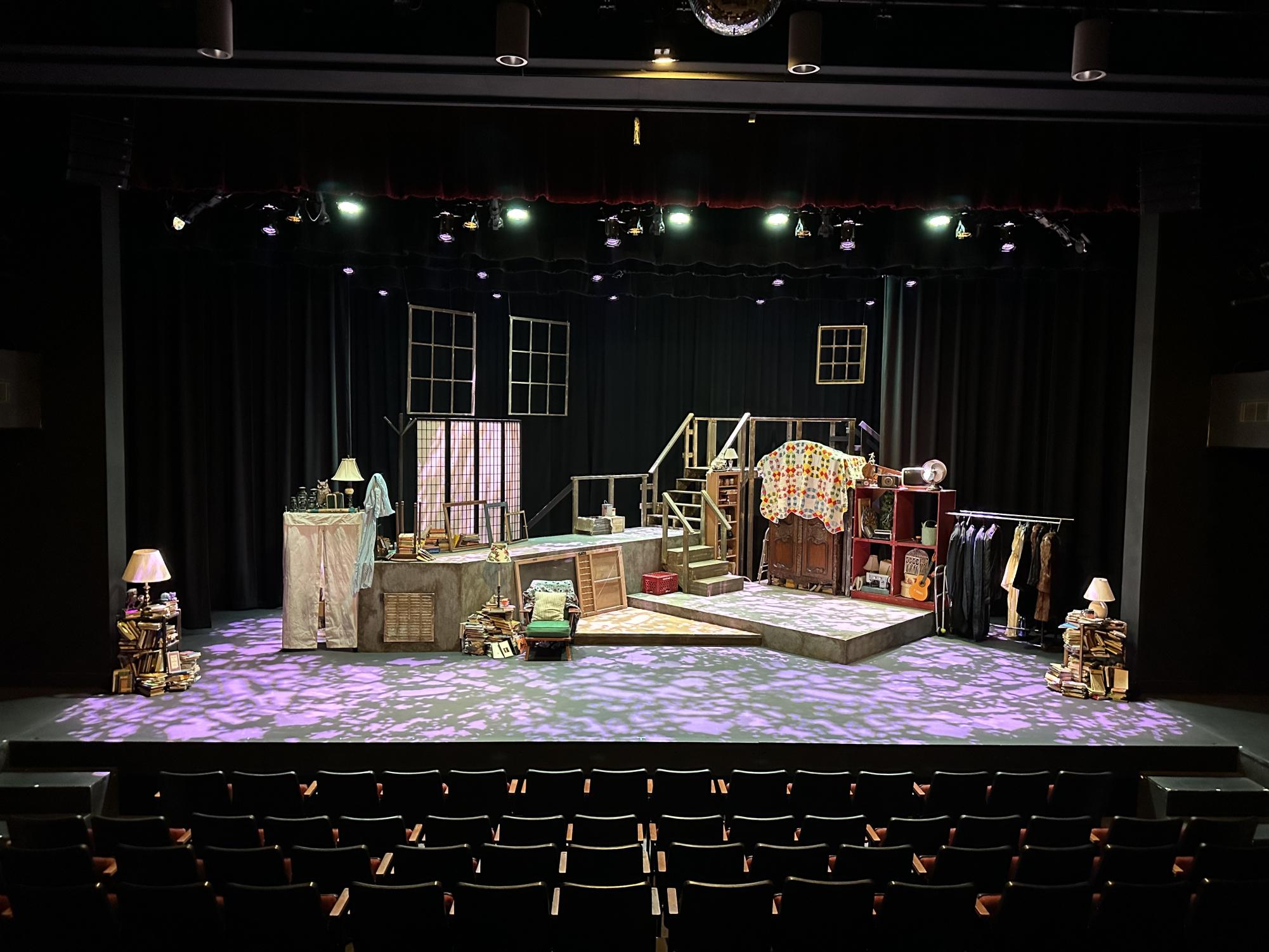 The set for The Secret in the Wings was created by Technical Theater & Design teacher Mr. Kyle Melton with the help of his students in ATP (Advanced Theater Production) and Technical Theater 1 & 2.