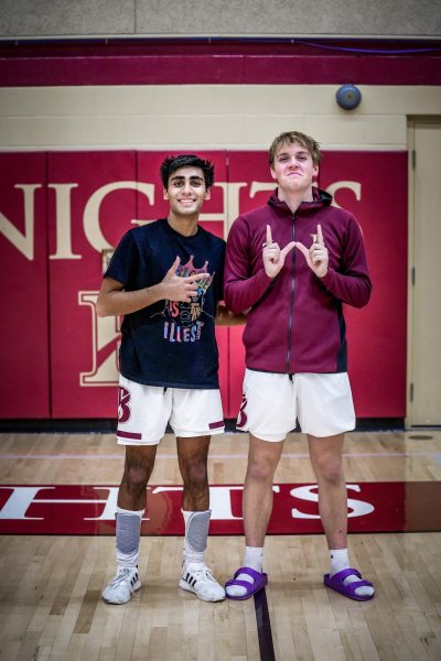 Seniors Morgan Stoefen and Armaan Damani  are co-captains of the Boys’ Varsity Basketball Team this year. Armaan says, “Unfortunately, I got injured and will not be able to be there for my team as I was hoping. But, we have a great squad this year and I wouldnt be surprised if we made a great run for the county championship.” 