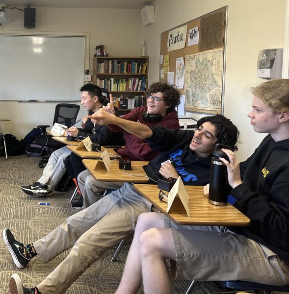 With boisterous and jovial rounds of questioning coming from the door, the Bishop’s Academic League team practices on Tuesdays, Wednesdays, and Thursdays in Dr. Banta’s upper Gilman classroom.
