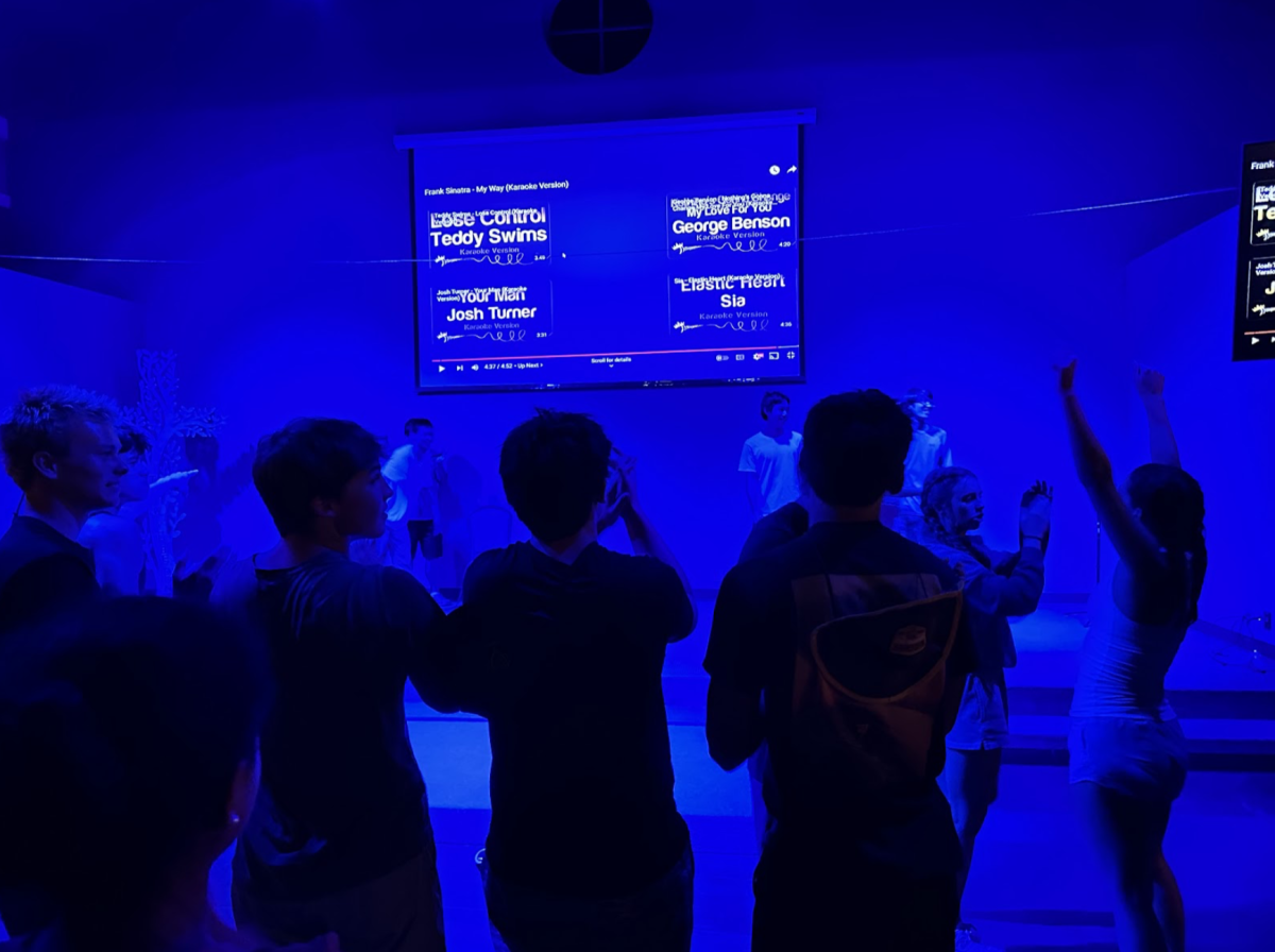 After the planned performances at the end of the talent show, a spontaneous round of karaoke took over with seniors flooding the stage. For the last song, they played “My Way” by Frank Sinatra. Everyone stood up, put their arms around their friends, and sang it all together – most definitely an unforgettable memory of the seniors’ final retreats! 