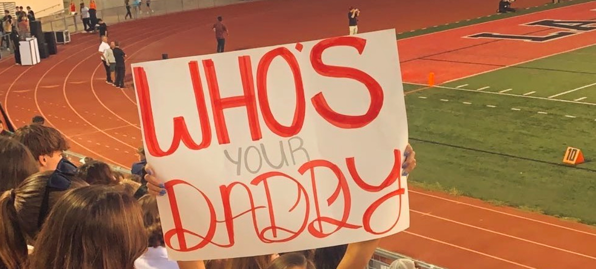 At the Battle for Pearl Street football game in August 2024, La Jolla High students embraced the rivalry with posters such as “Daddy’s Money” and “Who’s Your Daddy,” which many Bishop’s students including Seffi Morrison (‘27) saw during the game. Lainie Beamer (‘25), who also saw them, added, “the cheers and fan behavior is upsetting and annoying because while it is true that we all go to an expensive school, they also live in La Jolla, a very expensive place, so they could be called the same thing, but we would never do that.”