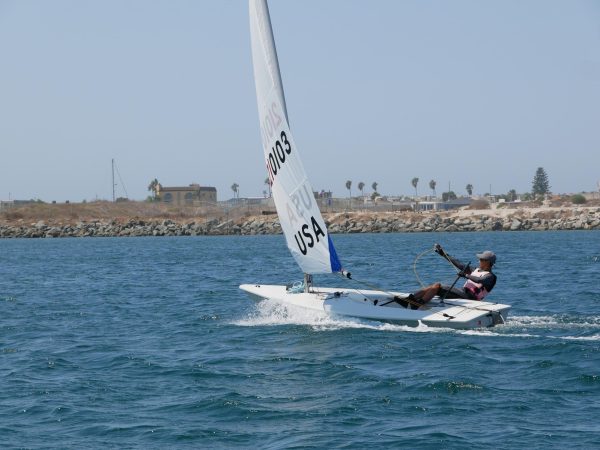 Daniel Guo (‘27) sailed for the Bishop’s team last year, but this year he made the difficult decision to sail the ILCA 6, which is a different boat than what the Bishop’s sailing team uses.