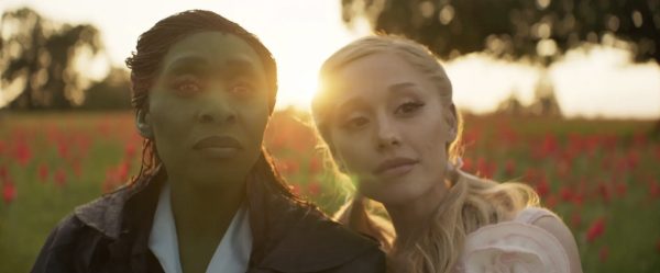 In Wicked, Elphaba (Cynthia Erivo, left), has been shunned her whole life for her green skin. When she has the chance to study at Shiz University and room with Glinda (Ariana Grande, right), her world is turned upside-down.