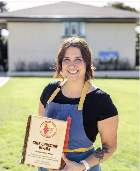 Food Services Manager Ms. Christine Rivera was named a Local Food Leader by Berry Good Food Foundation in 2023, which is granted to members of the San Diego community who strive to promote “eating locally and responsibly” in order to educate our community.  (see instagram post here:https://www.instagram.com/p/C1XaLubPyzf/?utm_source=ig_web_copy_link)
