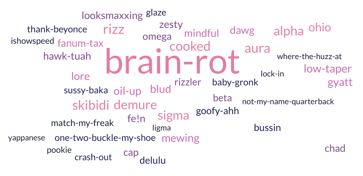 The rise of brain rot, or the supposed mental decline from new slangs and brainless online content, is reflected in the added entries of the dictionary. In 2024, more than 1,700 words were added to Dictionary.com, including “mid,” “bussin’,” and “bed rotting.”