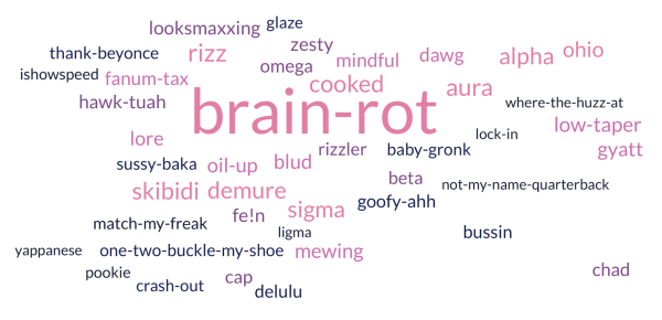 The rise of brain rot, or the supposed mental decline from new slangs and brainless online content, is reflected in the added entries of the dictionary. In 2024, more than 1,700 words were added to Dictionary.com, including “mid,” “bussin’,” and “bed rotting.”