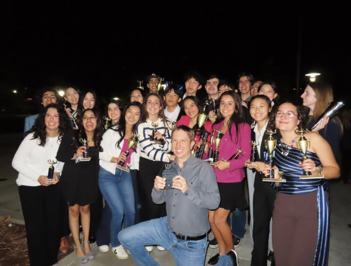 After months of writing, re-writing, and rehearsing, the Speech & Debate team gathered on Saturday, March 15 with trophies in hand and smiles all around at the Awards Ceremony to celebrate the unforgettable season. 