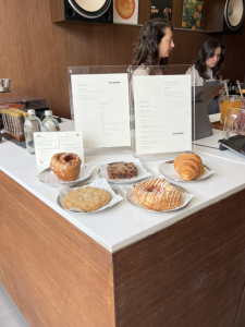 “The design of our La Jolla location was inspired by the minimalist elegance of Northern European and East Asian aesthetics,” Immersion owner Ugur Iyigun said. In this photo, the minimalist elegance is clear with the warm wood accents and base combined with the clean marble counter top.