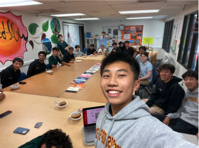 Red Cross Club co-president and founder Andrew Vuong (‘27) takes a commemorative selfie of the Red Cross Club’s first meeting of the 2024-25 school year – one of many well planned and attended meetings that he lead last year. Andrew notes that on the other hand shell clubs are “pretty much stagnant in their action,” while still having leadership titles.
