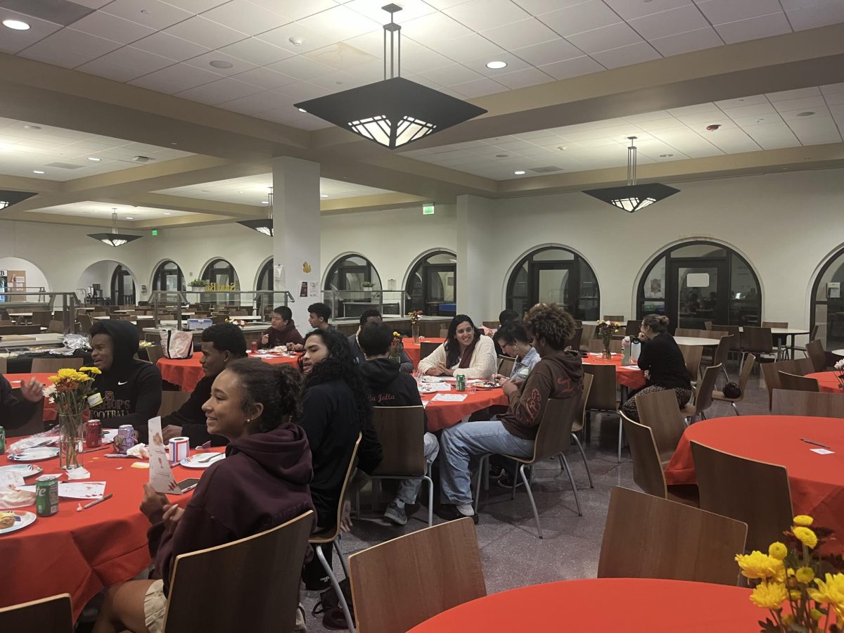 Following the BSU student leaders’ welcome and introductions, families and friends gathered around tables to eat and chat before the evening’s schedule continued.