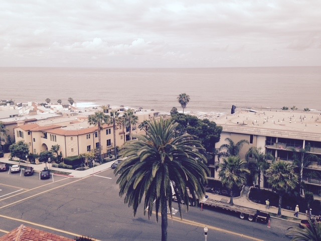 The view looking over Prospect Street and the ocean from the top of the Bishop Johnson Tower. Because it’s a steep climb, only people who are authorized and wearing safety gear can go to the top. Mr. Williams remarked, “the view is just amazing.” 