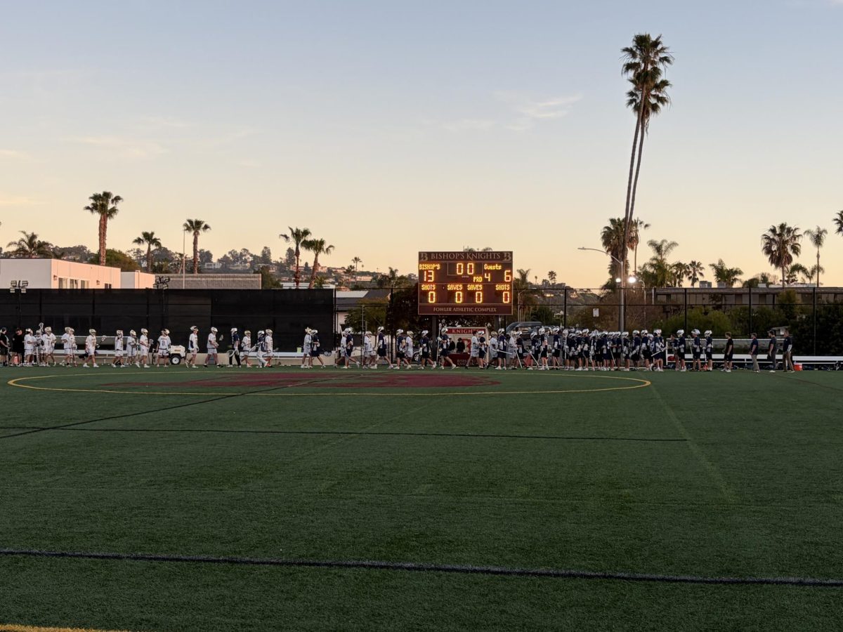 Bishop’s and San Marcos shook hands after the game, concluding the matchup on February 24 with a score of 13-6.