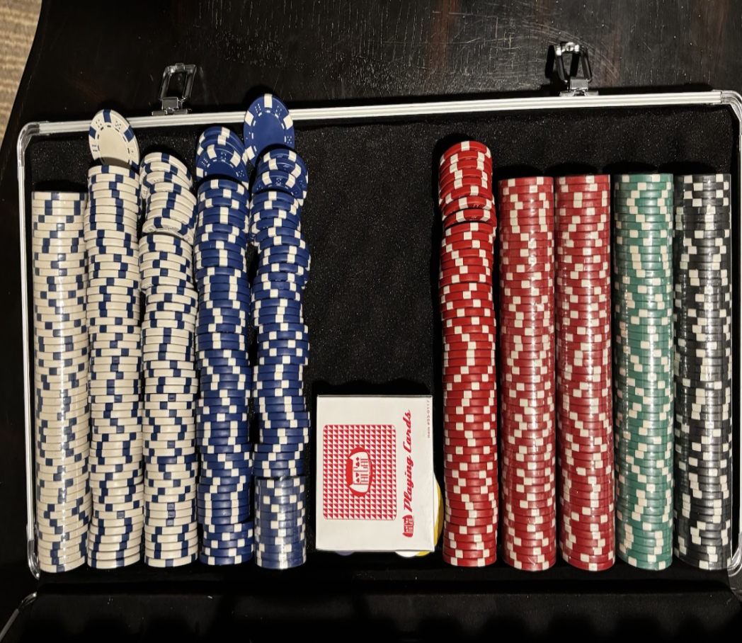 Philip Vano’s (‘28) poker chips are a familiar sight at group hangouts with JT Cochrane (‘28), Jackson Binn (‘28), Sam Harvey (‘28), and Henley Willingham (‘28). Because the group plays so often, having a set of chips has become essential — and as poker’s popularity has grown, chips have become a popular birthday and holiday gift.
